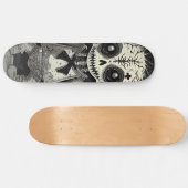 Zombie Geschenk Halloween Horror Kreuz Vodoo Skateboard (Horizontal)