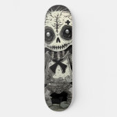 Zombie Geschenk Halloween Horror Kreuz Vodoo Skateboard (Vorderseite)