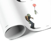 Zombie Geschenkpapier (Rolleneckpunkt)