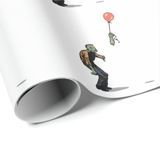 Zombie Geschenkpapier (Rolleneckpunkt)