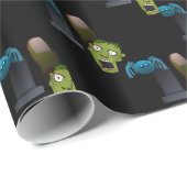 Zombie Geschenkpapier (Rolleneckpunkt)