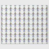 Zombie Geschenkpapier (Flach)