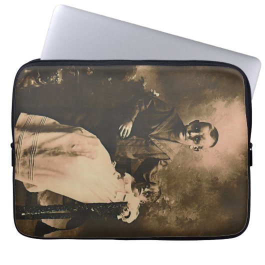 Zombie-Geschwister Laptopschutzhülle (Vorderseite)