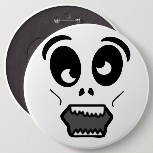 ZOMBIE-GESICHT BUTTON (Vorne & Hinten)