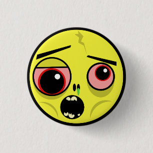 Zombie-Gesicht Button