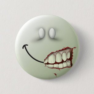 Zombie-Gesicht Button