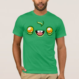 Zombie Gesicht - Happy Jump Bella+Canvas Grün T-Shirt