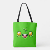 Zombie-Gesicht - Happy Jump Tasche (Rückseite)