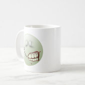 Zombie-Gesicht Kaffeetasse (Vorderseite Links)