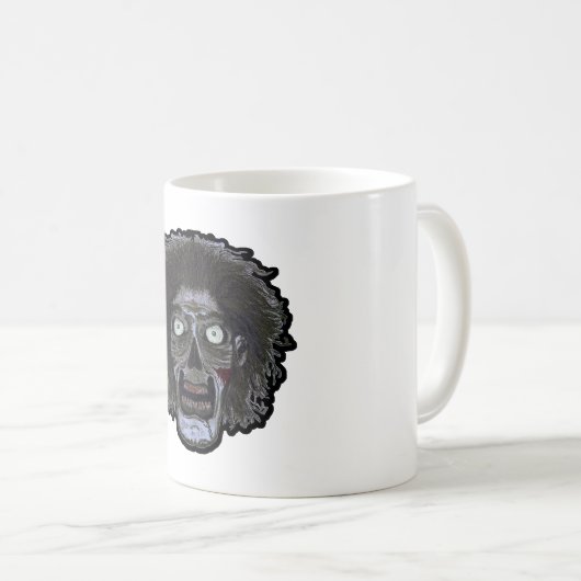 ZOMBIE-Gesicht Kaffeetasse (VorderseiteRechts)