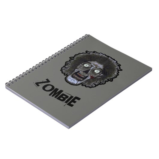 ZOMBIE-Gesicht Notizblock (Linke Seite)