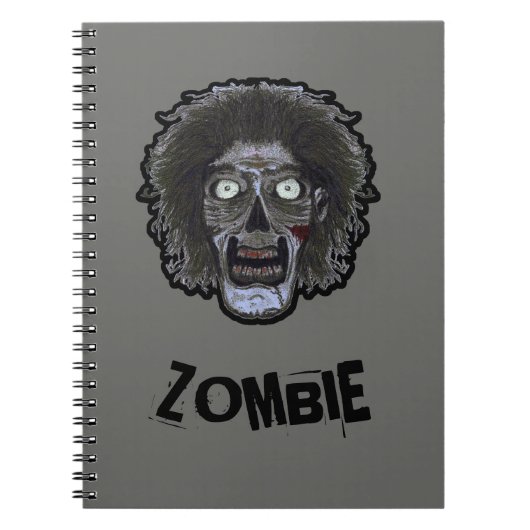 ZOMBIE-Gesicht Notizblock (Vorderseite)