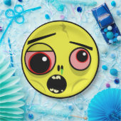 Zombie-Gesicht Pappteller (Party)