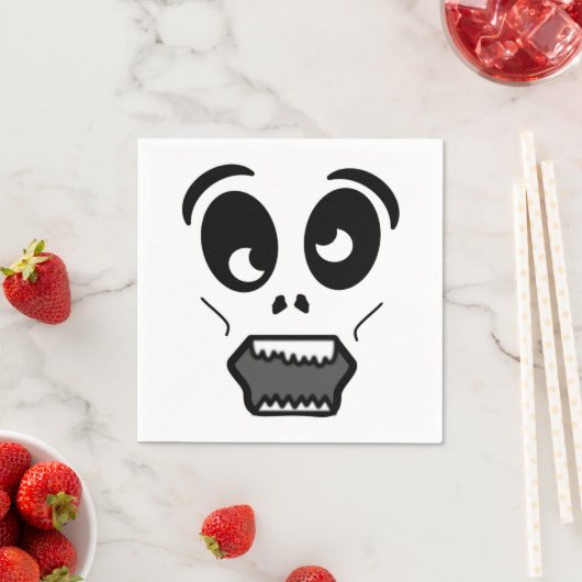 ZOMBIE-GESICHT SERVIETTE (Beispiel)