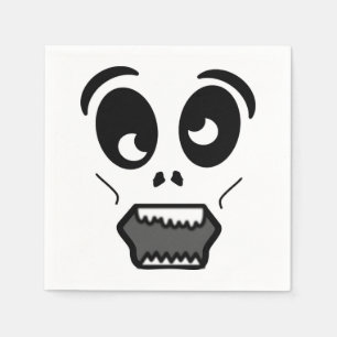 ZOMBIE-GESICHT SERVIETTE