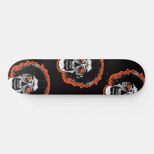 ZOMBIE-Gesicht Skateboard (Horizontal)