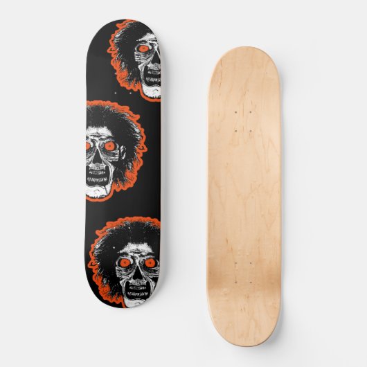ZOMBIE-Gesicht Skateboard (Vorderseite)