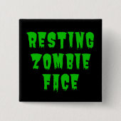Zombie-Gesicht - Sonnenbrand 2022 Button (Vorderseite)