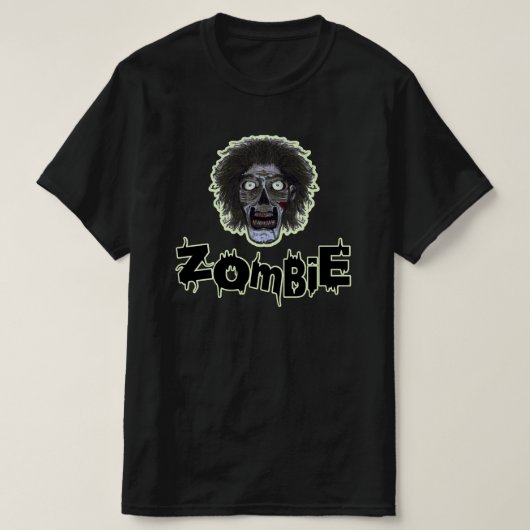 ZOMBIE-Gesicht T-Shirt (Design vorne)