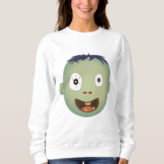 Zombie-Gesichtsausdrücke Sweatshirt (Vorderseite)