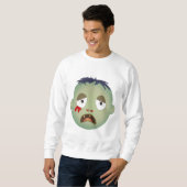 Zombie-Gesichtsausdrücke Sweatshirt (Vorne ganz)