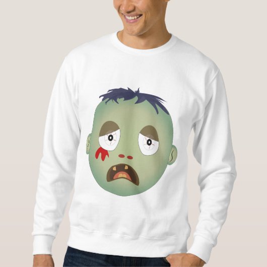 Zombie-Gesichtsausdrücke Sweatshirt (Vorderseite)