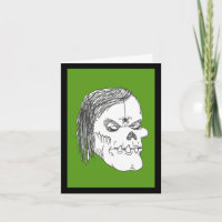 Zombie Ghoul mit Bug Get-well Card