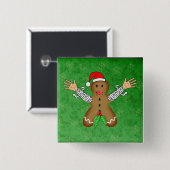 Zombie Gingerbrot Button (Vorne & Hinten)