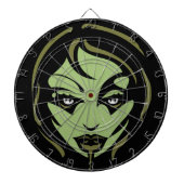 Zombie Girl Dartboard Cool Halloween Zombie Darts Dartscheibe (vorne)
