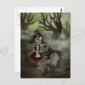 Zombie Girl Finds True Love in Graveyard Postkarte (Vorne/Hinten)