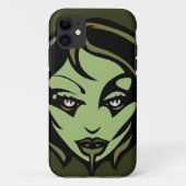 Zombie Girl iPhone Case Cool Zombie Kunstgeschenke (Rückseite)