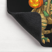 Zombie Girl Riding Mummy T Rex Halloween Kids Tric Mousepad (Ecke)