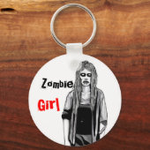 Zombie Girl Schlüsselanhänger (Vorderseite)