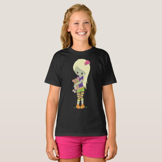Zombie Girls' Hanes TAGLESS® T - Shirt (Vorne ganz)