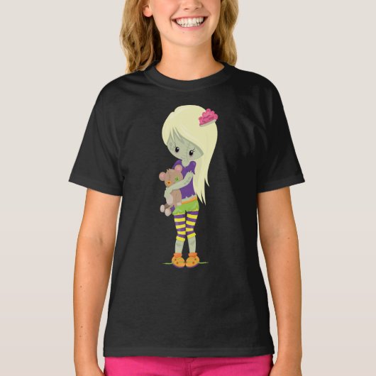 Zombie Girls' Hanes TAGLESS® T - Shirt (Vorderseite)