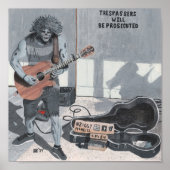 Zombie Gitarre Musiker Fantasy Wall Art Print Poster (Vorne)