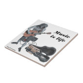 Zombie-Gitarren-Musiker-moderne Fliese (Seite)