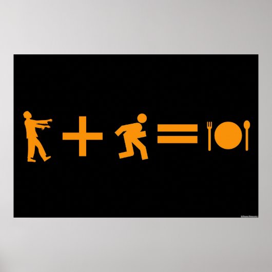 Zombie Gleichung 24" x 36" Poster (Vorne)