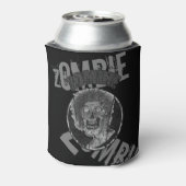 Zombie-grau/schwarz gestörter Look Grafik Dosenkühler (Kanne Rückseite)