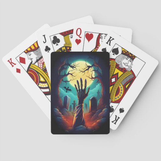 Zombie Grave Horror Spielkarten (Rückseite)