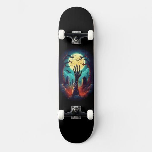 Zombie Grave Skateboard Design (Vorderseite)