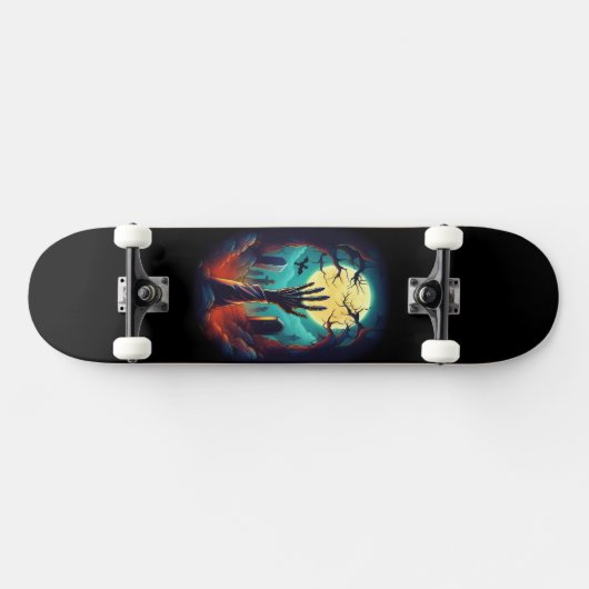 Zombie Grave Skateboard Design (Horizontal)