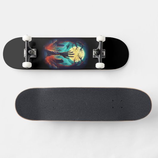 Zombie Grave Skateboard Design (Horizontal)