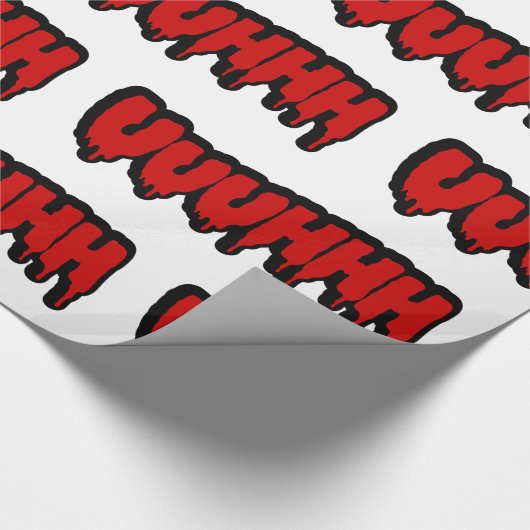 Zombie Groan Geschenkpapier (Ecke)