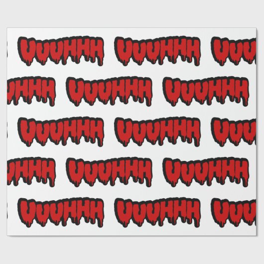 Zombie Groan Geschenkpapier (Flach)
