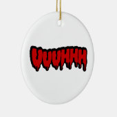 Zombie Groan Keramik Ornament (Rechts)