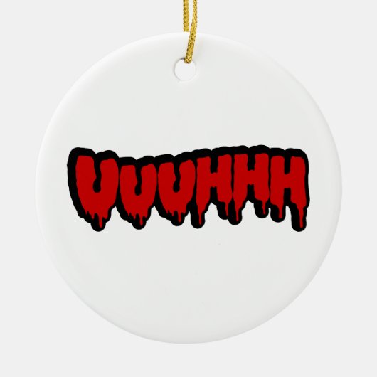 Zombie Groan Keramik Ornament (Vorne)