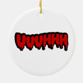 Zombie Groan Keramik Ornament (Hinten)