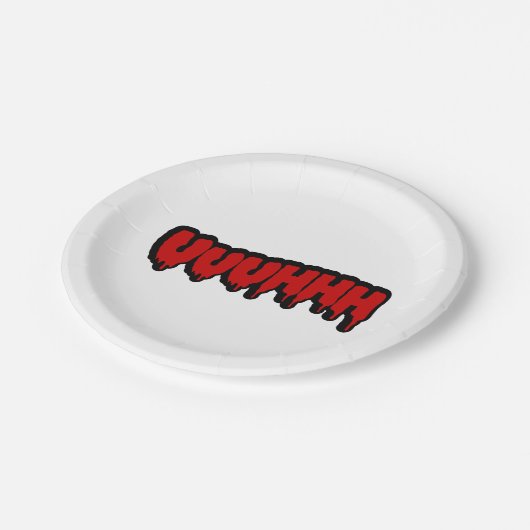 Zombie Groan Pappteller (Schrägansicht)