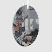 Zombie Guitar Music Fantasy Art Acrylic Ornament (Vorderseite)
